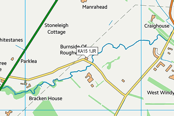 KA15 1JR map - OS VectorMap District (Ordnance Survey) KA15 1JR map - OS VectorMap District (Ordnance Survey)