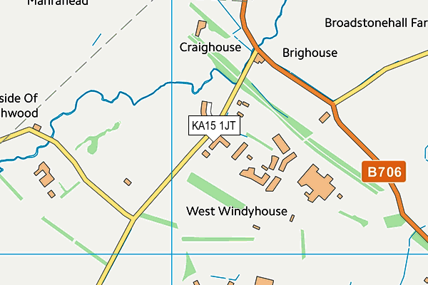 KA15 1JT map - OS VectorMap District (Ordnance Survey) KA15 1JT map - OS VectorMap District (Ordnance Survey)
