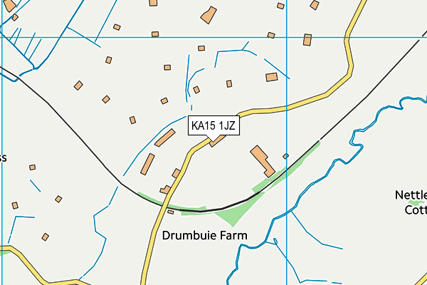 KA15 1JZ map - OS VectorMap District (Ordnance Survey) KA15 1JZ map - OS VectorMap District (Ordnance Survey)