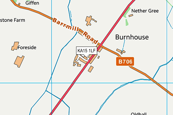 KA15 1LF map - OS VectorMap District (Ordnance Survey) KA15 1LF map - OS VectorMap District (Ordnance Survey)