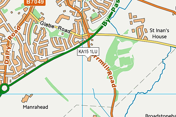 KA15 1LU map - OS VectorMap District (Ordnance Survey) KA15 1LU map - OS VectorMap District (Ordnance Survey)