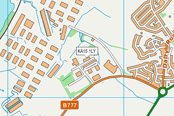 KA15 1LY map - OS VectorMap District (Ordnance Survey) KA15 1LY map - OS VectorMap District (Ordnance Survey)