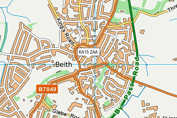 KA15 2AA map - OS VectorMap District (Ordnance Survey) KA15 2AA map - OS VectorMap District (Ordnance Survey)