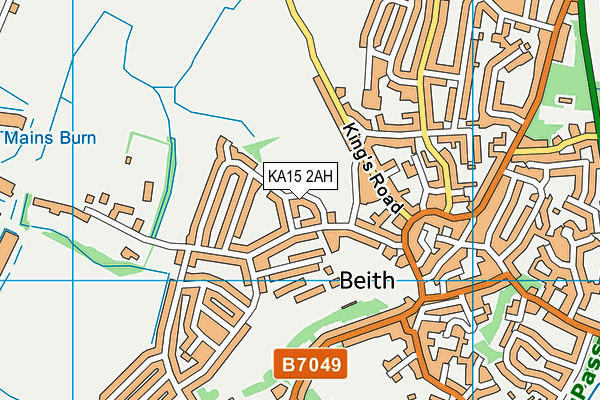 KA15 2AH map - OS VectorMap District (Ordnance Survey) KA15 2AH map - OS VectorMap District (Ordnance Survey)