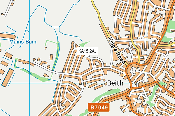 KA15 2AJ map - OS VectorMap District (Ordnance Survey) KA15 2AJ map - OS VectorMap District (Ordnance Survey)
