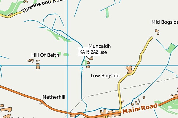 KA15 2AZ map - OS VectorMap District (Ordnance Survey) KA15 2AZ map - OS VectorMap District (Ordnance Survey)