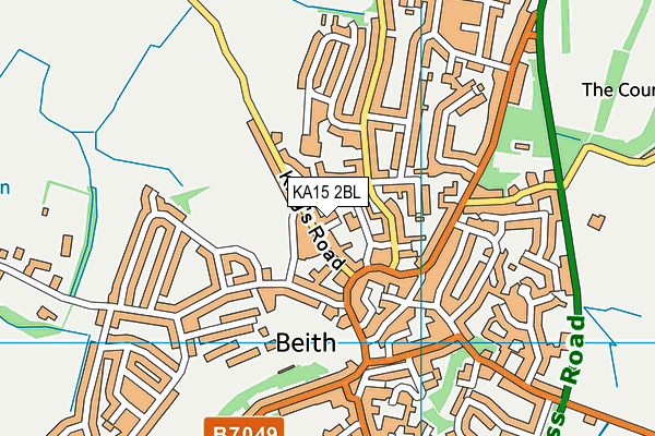 KA15 2BL map - OS VectorMap District (Ordnance Survey) KA15 2BL map - OS VectorMap District (Ordnance Survey)