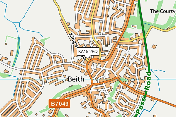 KA15 2BQ map - OS VectorMap District (Ordnance Survey) KA15 2BQ map - OS VectorMap District (Ordnance Survey)
