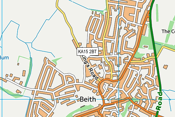 KA15 2BT map - OS VectorMap District (Ordnance Survey) KA15 2BT map - OS VectorMap District (Ordnance Survey)