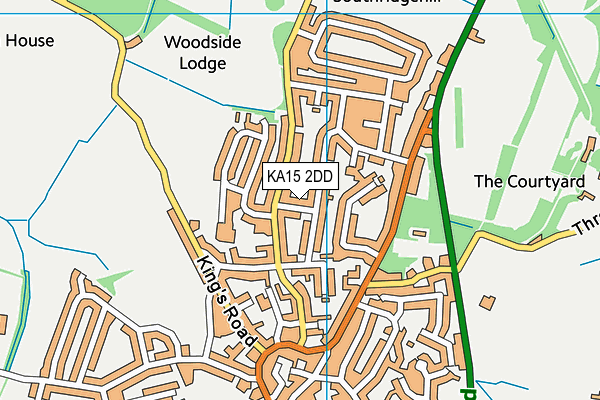 KA15 2DD map - OS VectorMap District (Ordnance Survey)