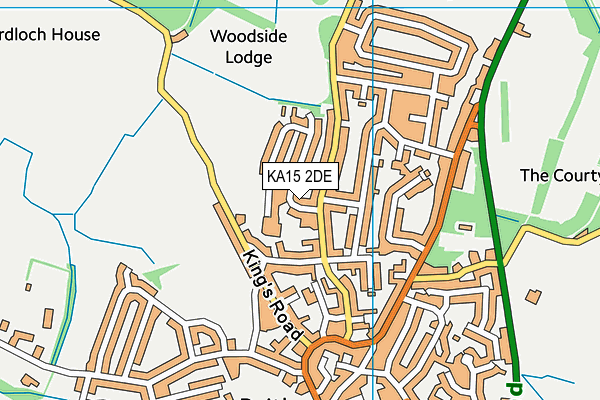 KA15 2DE map - OS VectorMap District (Ordnance Survey) KA15 2DE map - OS VectorMap District (Ordnance Survey)