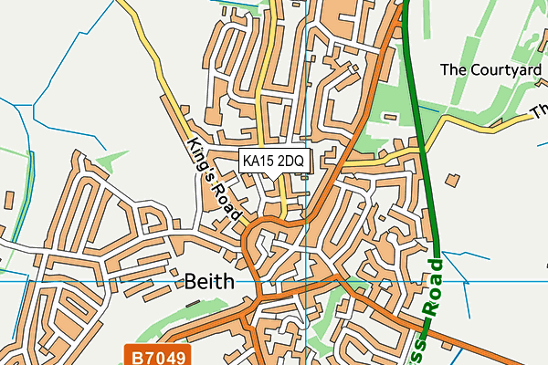 KA15 2DQ map - OS VectorMap District (Ordnance Survey) KA15 2DQ map - OS VectorMap District (Ordnance Survey)