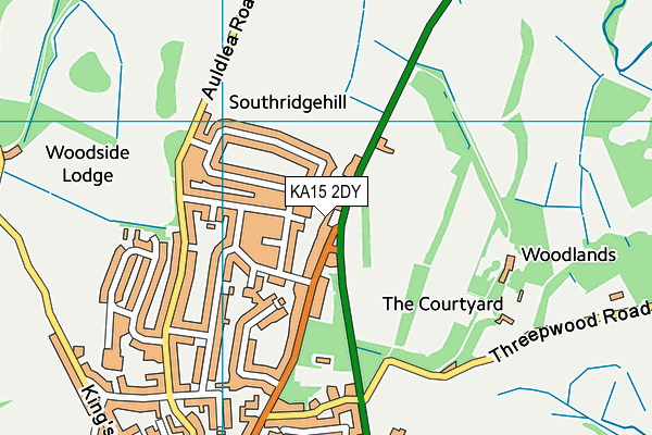 KA15 2DY map - OS VectorMap District (Ordnance Survey) KA15 2DY map - OS VectorMap District (Ordnance Survey)