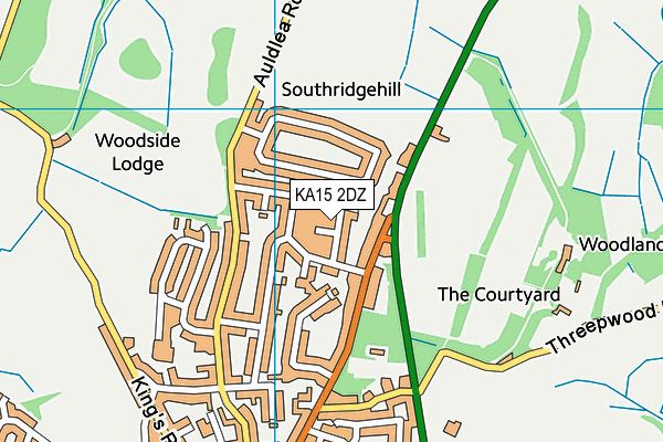 KA15 2DZ map - OS VectorMap District (Ordnance Survey) KA15 2DZ map - OS VectorMap District (Ordnance Survey)
