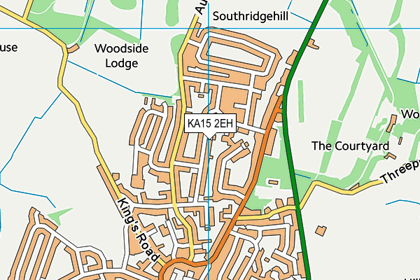 KA15 2EH map - OS VectorMap District (Ordnance Survey) KA15 2EH map - OS VectorMap District (Ordnance Survey)