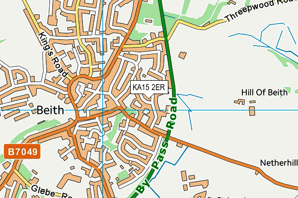 KA15 2ER map - OS VectorMap District (Ordnance Survey) KA15 2ER map - OS VectorMap District (Ordnance Survey)