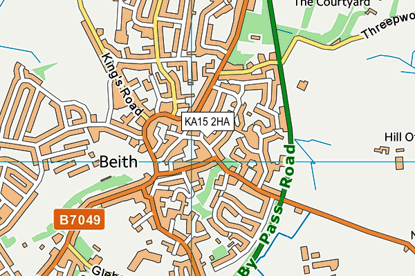 KA15 2HA map - OS VectorMap District (Ordnance Survey) KA15 2HA map - OS VectorMap District (Ordnance Survey)