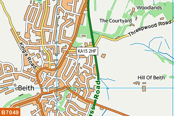 KA15 2HF map - OS VectorMap District (Ordnance Survey) KA15 2HF map - OS VectorMap District (Ordnance Survey)