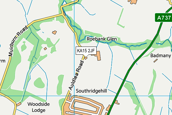 KA15 2JF map - OS VectorMap District (Ordnance Survey) KA15 2JF map - OS VectorMap District (Ordnance Survey)