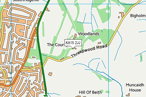 KA15 2JJ map - OS VectorMap District (Ordnance Survey) KA15 2JJ map - OS VectorMap District (Ordnance Survey)