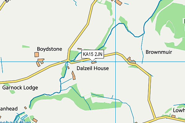 KA15 2JN map - OS VectorMap District (Ordnance Survey) KA15 2JN map - OS VectorMap District (Ordnance Survey)