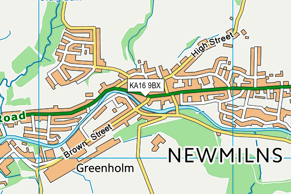 KA16 9BX map - OS VectorMap District (Ordnance Survey) KA16 9BX map - OS VectorMap District (Ordnance Survey)