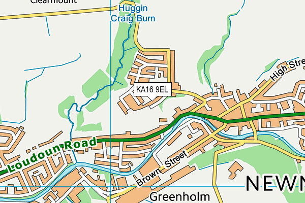 KA16 9EL map - OS VectorMap District (Ordnance Survey) KA16 9EL map - OS VectorMap District (Ordnance Survey)