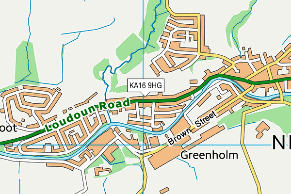 KA16 9HG map - OS VectorMap District (Ordnance Survey) KA16 9HG map - OS VectorMap District (Ordnance Survey)