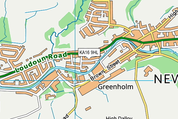 KA16 9HL map - OS VectorMap District (Ordnance Survey) KA16 9HL map - OS VectorMap District (Ordnance Survey)