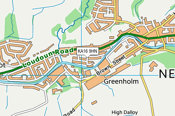 KA16 9HN map - OS VectorMap District (Ordnance Survey) KA16 9HN map - OS VectorMap District (Ordnance Survey)
