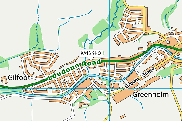 KA16 9HQ map - OS VectorMap District (Ordnance Survey) KA16 9HQ map - OS VectorMap District (Ordnance Survey)