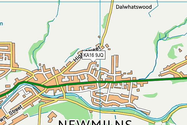 KA16 9JQ map - OS VectorMap District (Ordnance Survey) KA16 9JQ map - OS VectorMap District (Ordnance Survey)