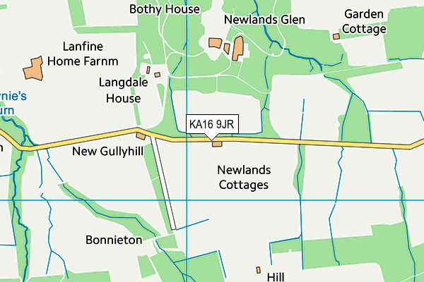 KA16 9JR map - OS VectorMap District (Ordnance Survey) KA16 9JR map - OS VectorMap District (Ordnance Survey)