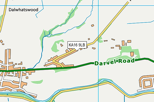 KA16 9LB map - OS VectorMap District (Ordnance Survey) KA16 9LB map - OS VectorMap District (Ordnance Survey)