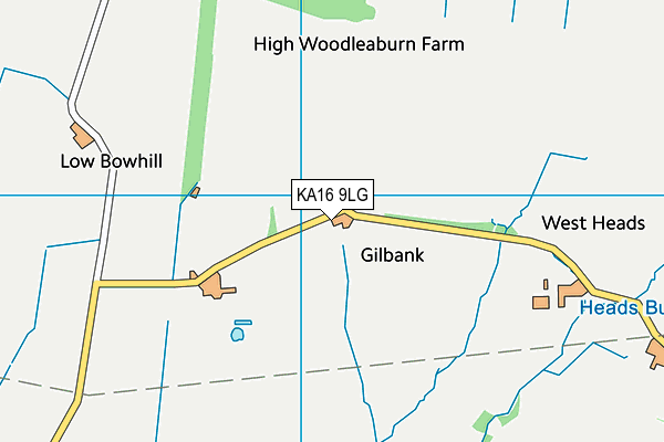 KA16 9LG map - OS VectorMap District (Ordnance Survey) KA16 9LG map - OS VectorMap District (Ordnance Survey)