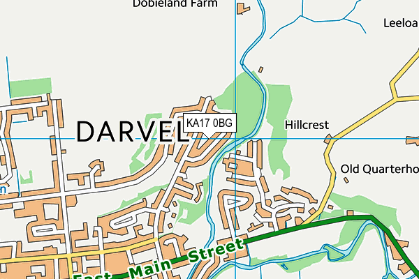 KA17 0BG map - OS VectorMap District (Ordnance Survey) KA17 0BG map - OS VectorMap District (Ordnance Survey)