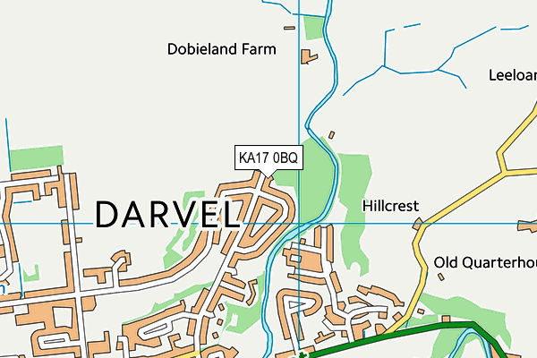 KA17 0BQ map - OS VectorMap District (Ordnance Survey) KA17 0BQ map - OS VectorMap District (Ordnance Survey)