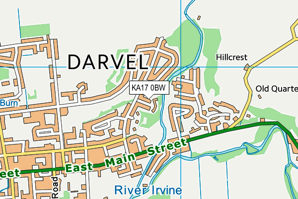 KA17 0BW map - OS VectorMap District (Ordnance Survey) KA17 0BW map - OS VectorMap District (Ordnance Survey)