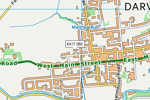 KA17 0BX map - OS VectorMap District (Ordnance Survey) KA17 0BX map - OS VectorMap District (Ordnance Survey)