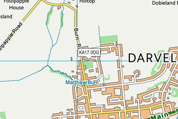 KA17 0DG map - OS VectorMap District (Ordnance Survey) KA17 0DG map - OS VectorMap District (Ordnance Survey)
