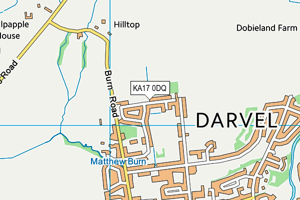 KA17 0DQ map - OS VectorMap District (Ordnance Survey) KA17 0DQ map - OS VectorMap District (Ordnance Survey)