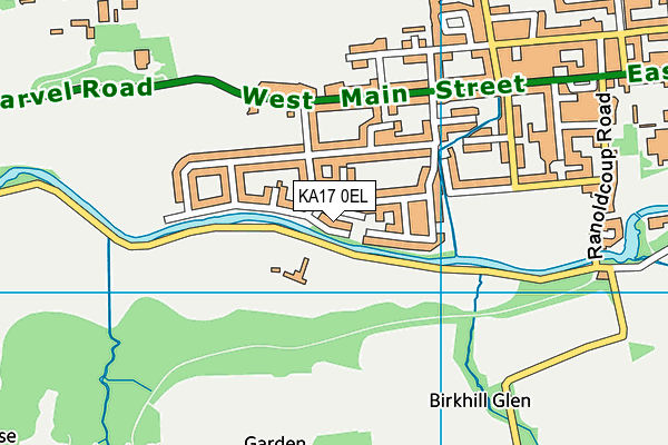 KA17 0EL map - OS VectorMap District (Ordnance Survey) KA17 0EL map - OS VectorMap District (Ordnance Survey)