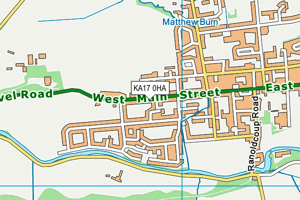 KA17 0HA map - OS VectorMap District (Ordnance Survey) KA17 0HA map - OS VectorMap District (Ordnance Survey)