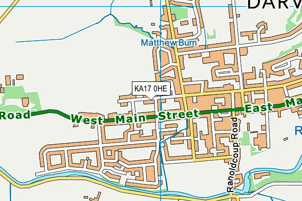 KA17 0HE map - OS VectorMap District (Ordnance Survey) KA17 0HE map - OS VectorMap District (Ordnance Survey)