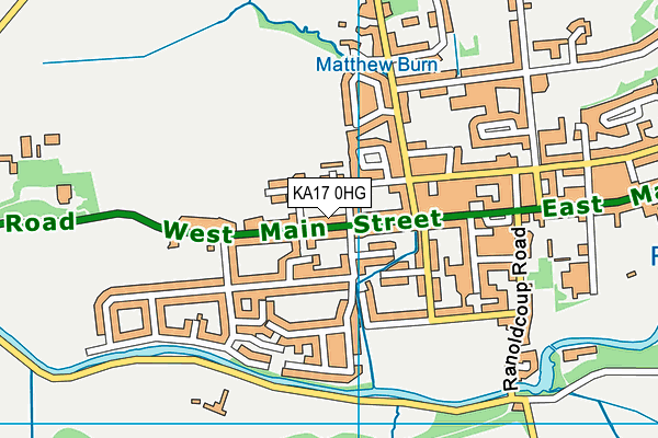 KA17 0HG map - OS VectorMap District (Ordnance Survey) KA17 0HG map - OS VectorMap District (Ordnance Survey)