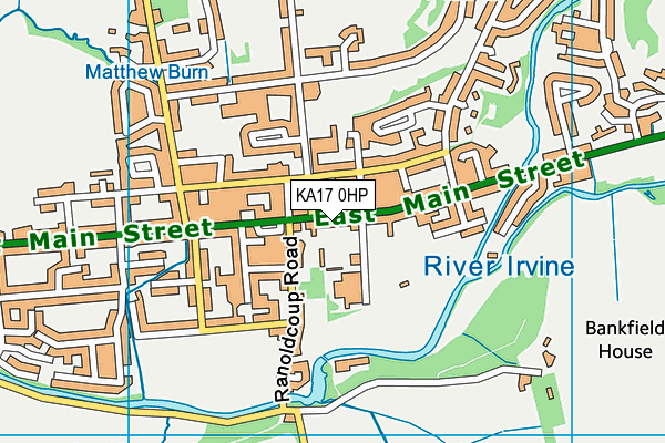 KA17 0HP map - OS VectorMap District (Ordnance Survey) KA17 0HP map - OS VectorMap District (Ordnance Survey)