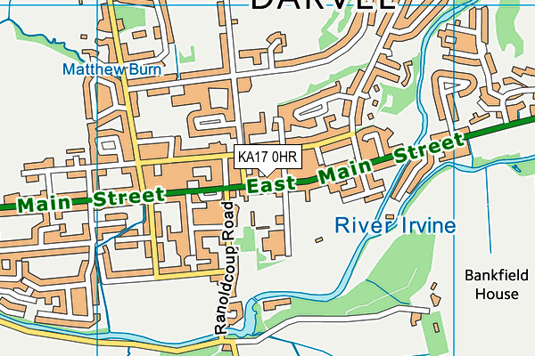 KA17 0HR map - OS VectorMap District (Ordnance Survey) KA17 0HR map - OS VectorMap District (Ordnance Survey)