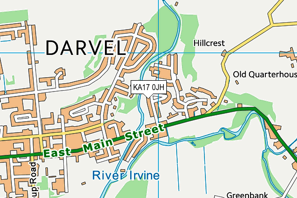 KA17 0JH map - OS VectorMap District (Ordnance Survey)