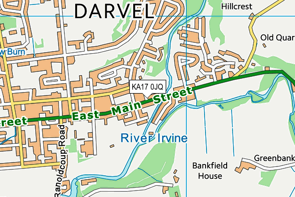 KA17 0JQ map - OS VectorMap District (Ordnance Survey) KA17 0JQ map - OS VectorMap District (Ordnance Survey)