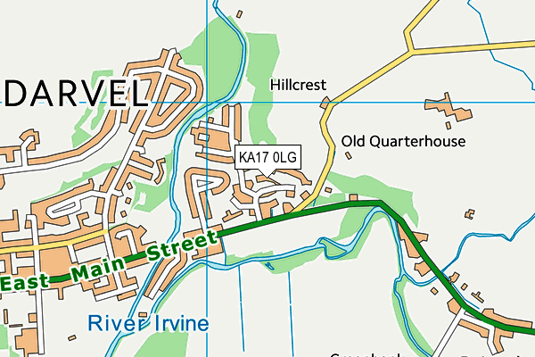 KA17 0LG map - OS VectorMap District (Ordnance Survey) KA17 0LG map - OS VectorMap District (Ordnance Survey)
